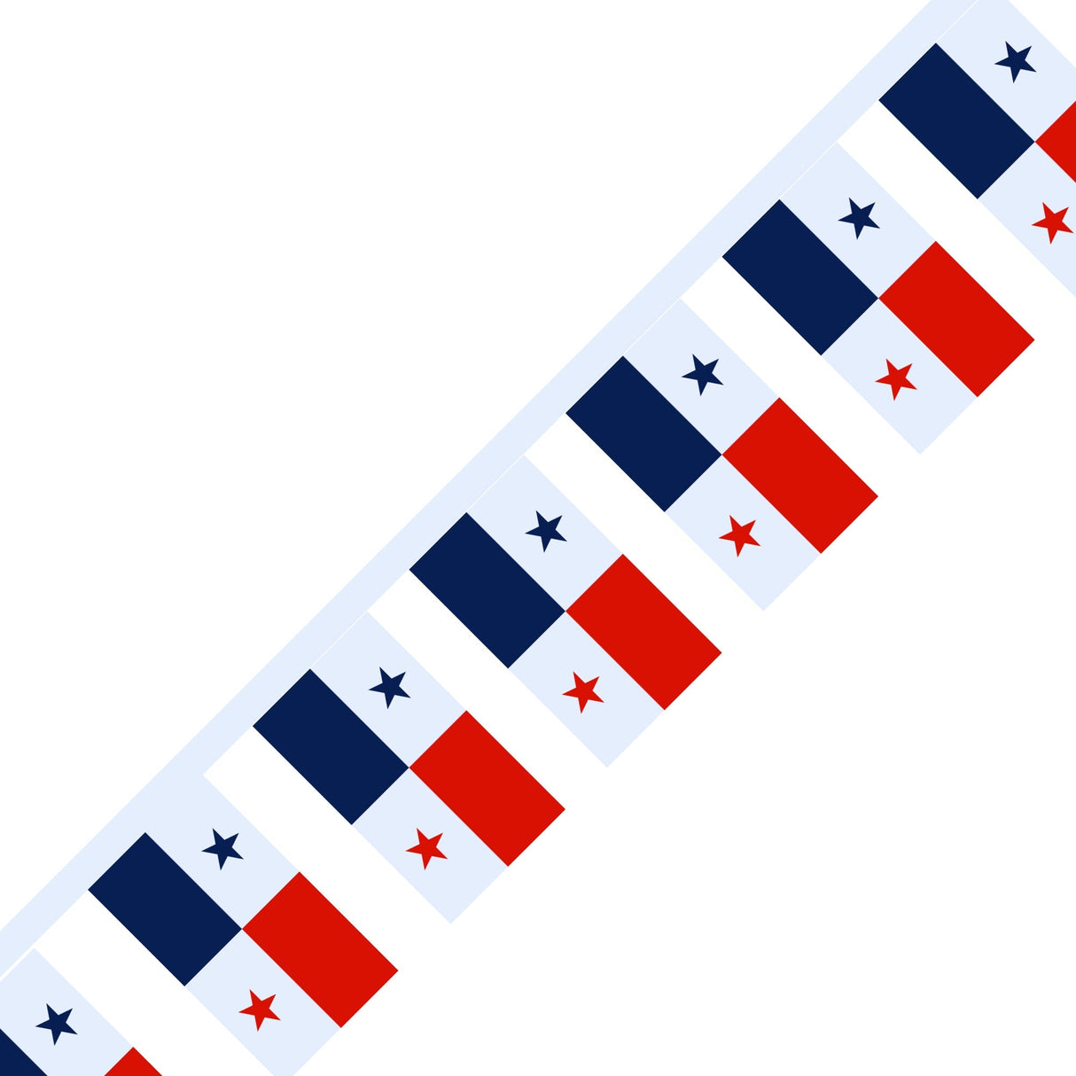 Panama Flag Garland - Pixelforma