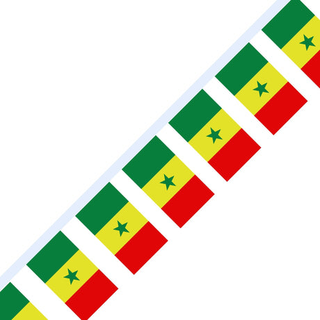 Guirlande Drapeau du Sénégal en plusieurs tailles - Pixelforma