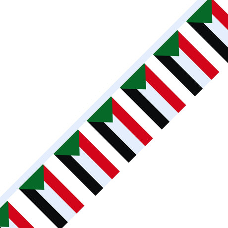 Sudan Flag Garland - Pixelforma