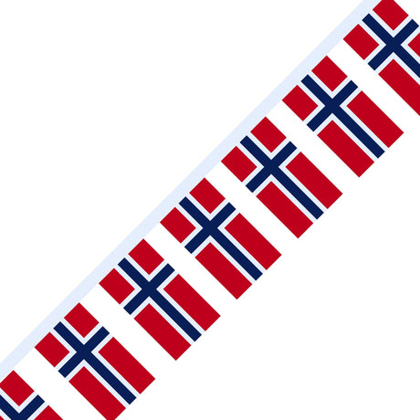 Flag of Svalbard and Jan Mayen Garland - Pixelforma