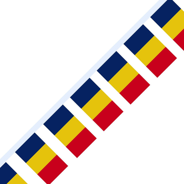 Guirlande Drapeau du Tchad en plusieurs tailles - Pixelforma