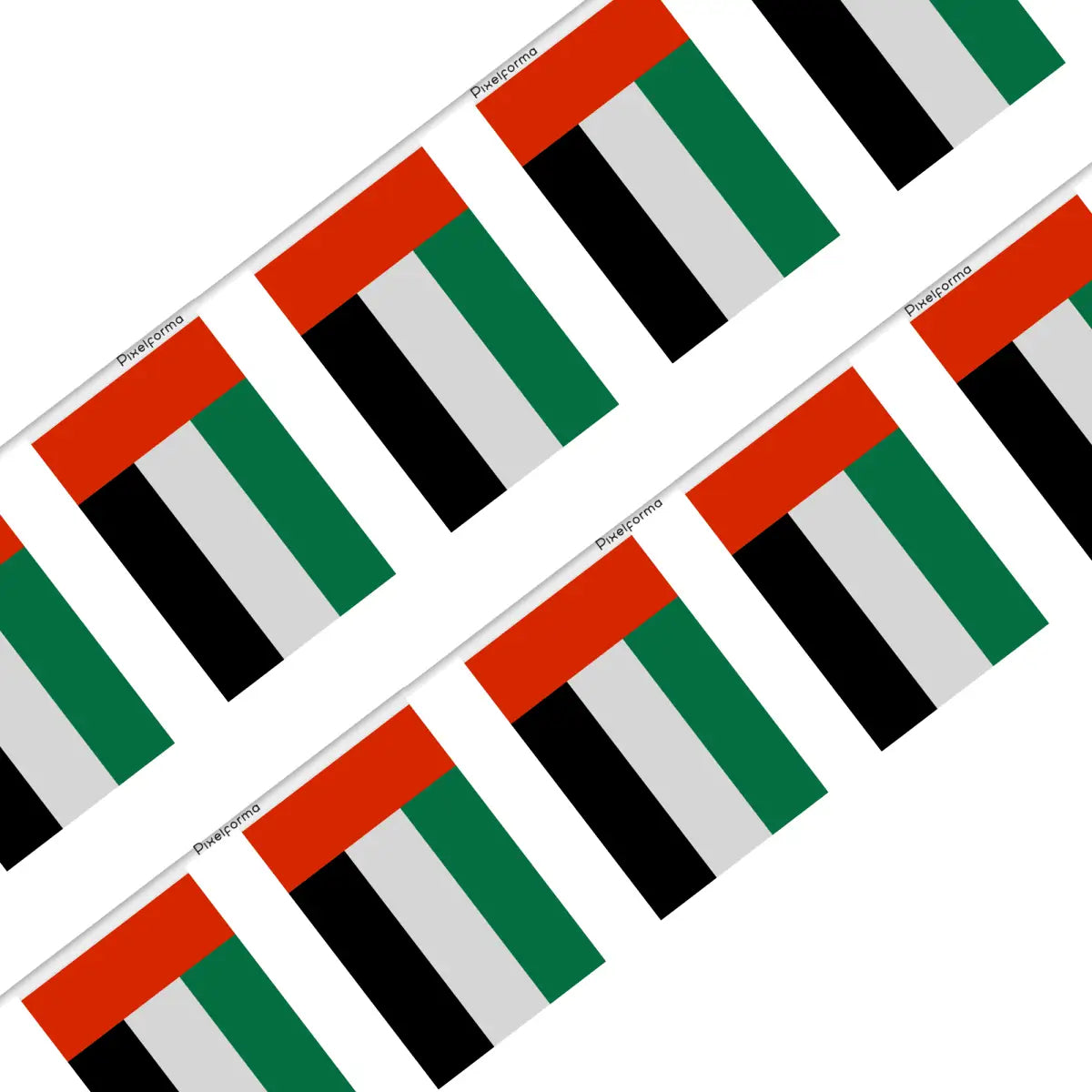 Guirlande drapeau émirats arabes unis - pixelforma