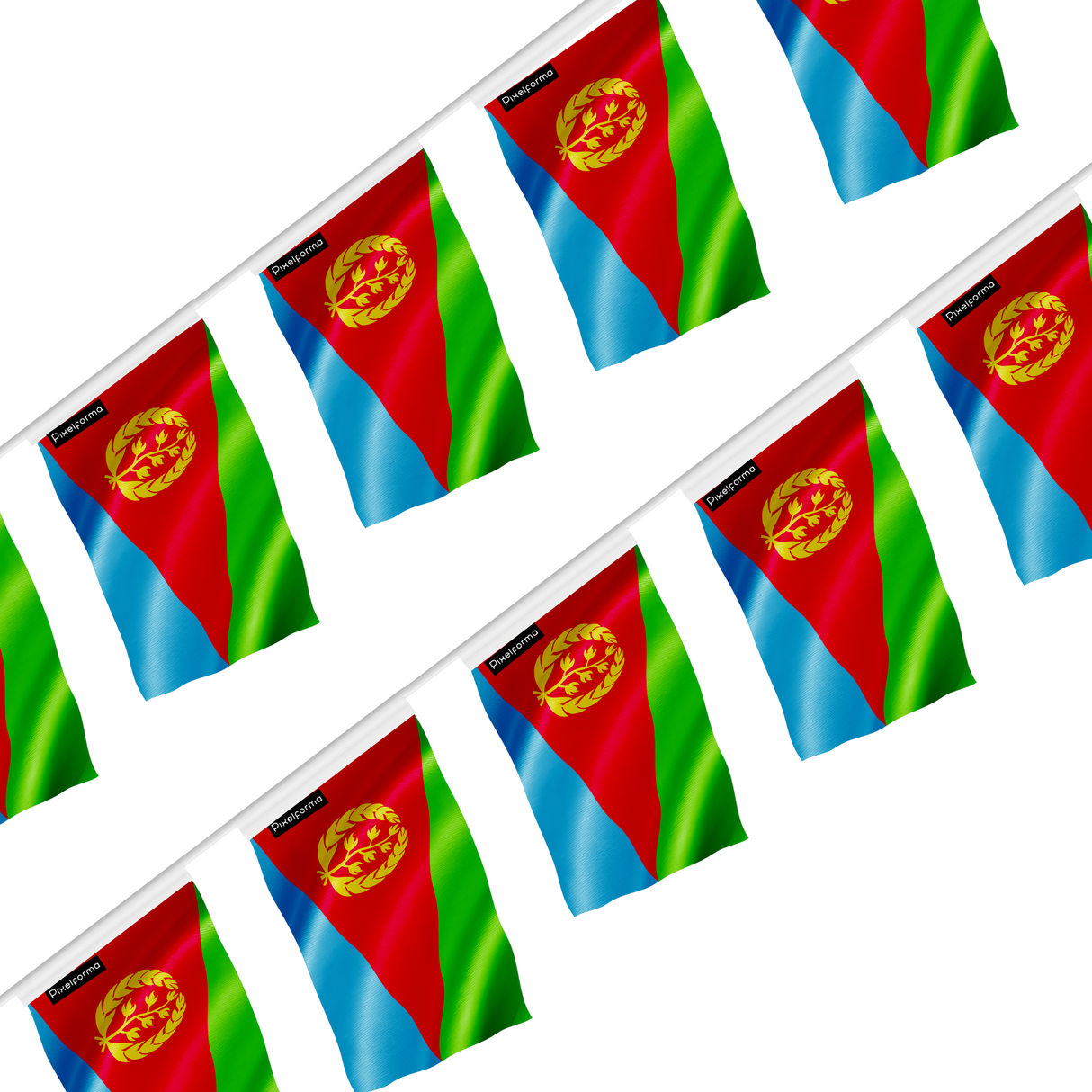 Guirlande drapeau érythrée - pixelforma