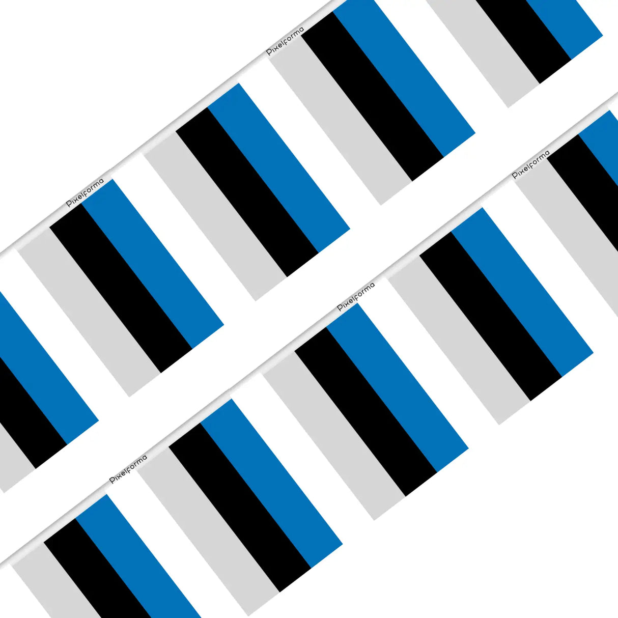 Guirlande drapeau estonie - pixelforma