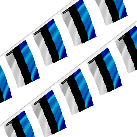 Guirlande drapeau estonie polyester à accrocher événement