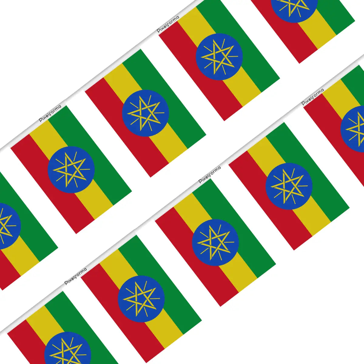 Guirlande drapeau éthiopie - pixelforma