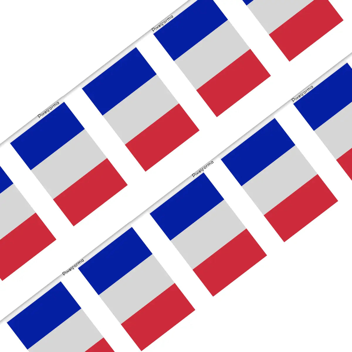 Guirlande Drapeau France en Polyester - Pixelforma 