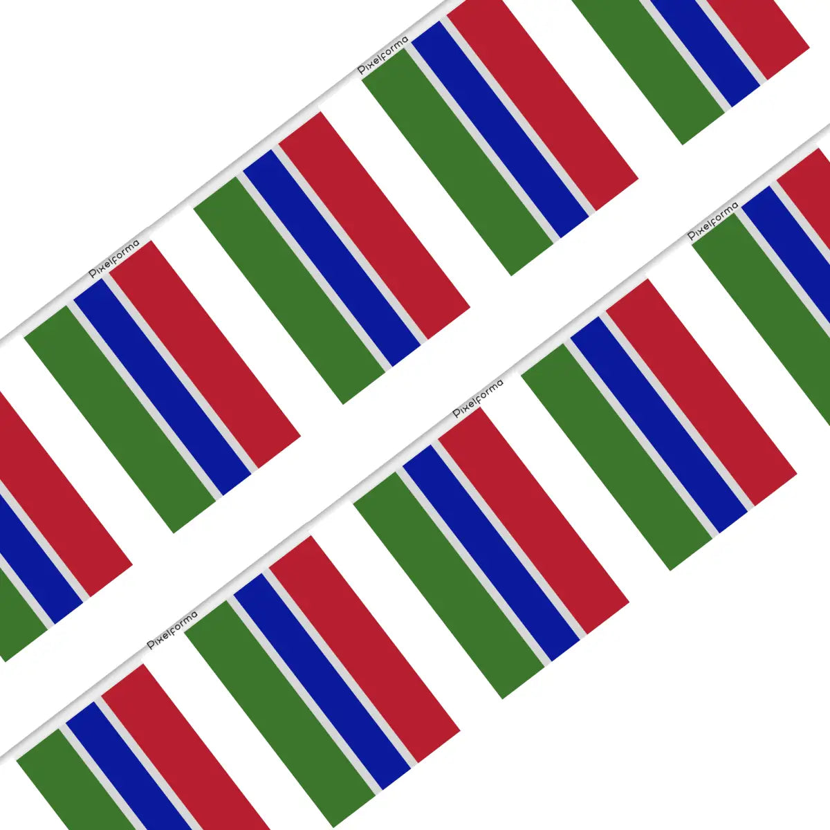 Guirlande drapeau gambie - pixelforma