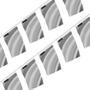 Guirlande drapeau gris clair polyester à accrocher événement