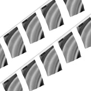 Guirlande drapeau gris polyester à accrocher résistante