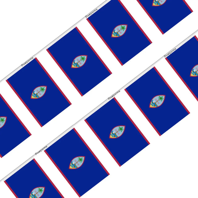 Guirlande Drapeau Guam en Polyester - Pixelforma 