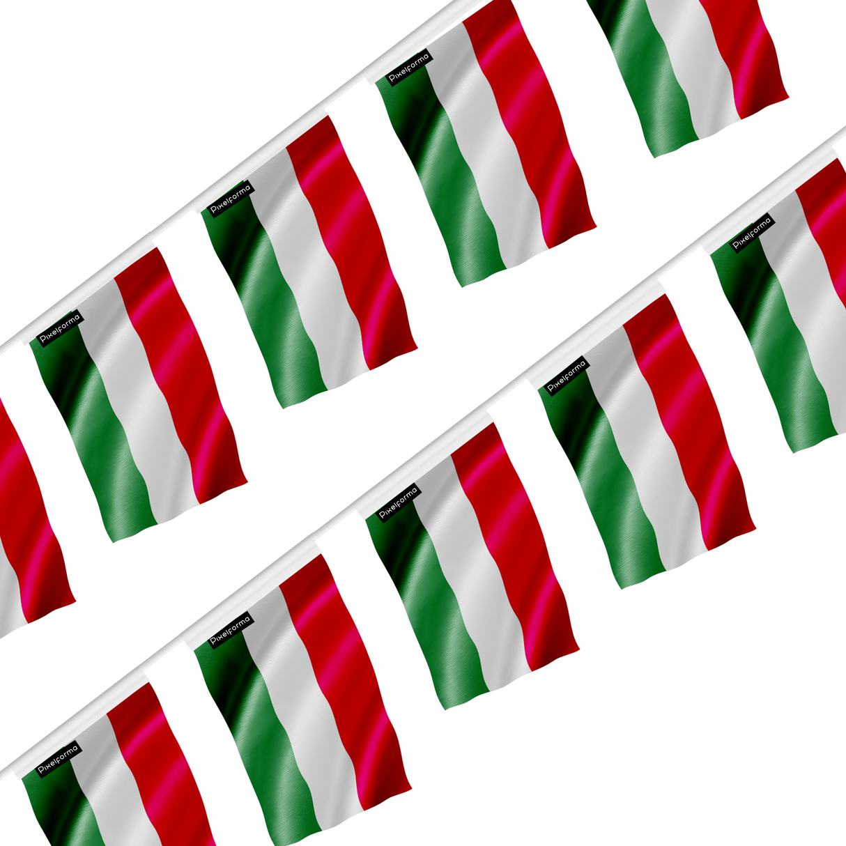 Guirlande drapeau hongrie - pixelforma