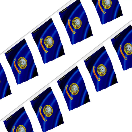 Guirlande drapeau idaho en polyester résistant à accrocher