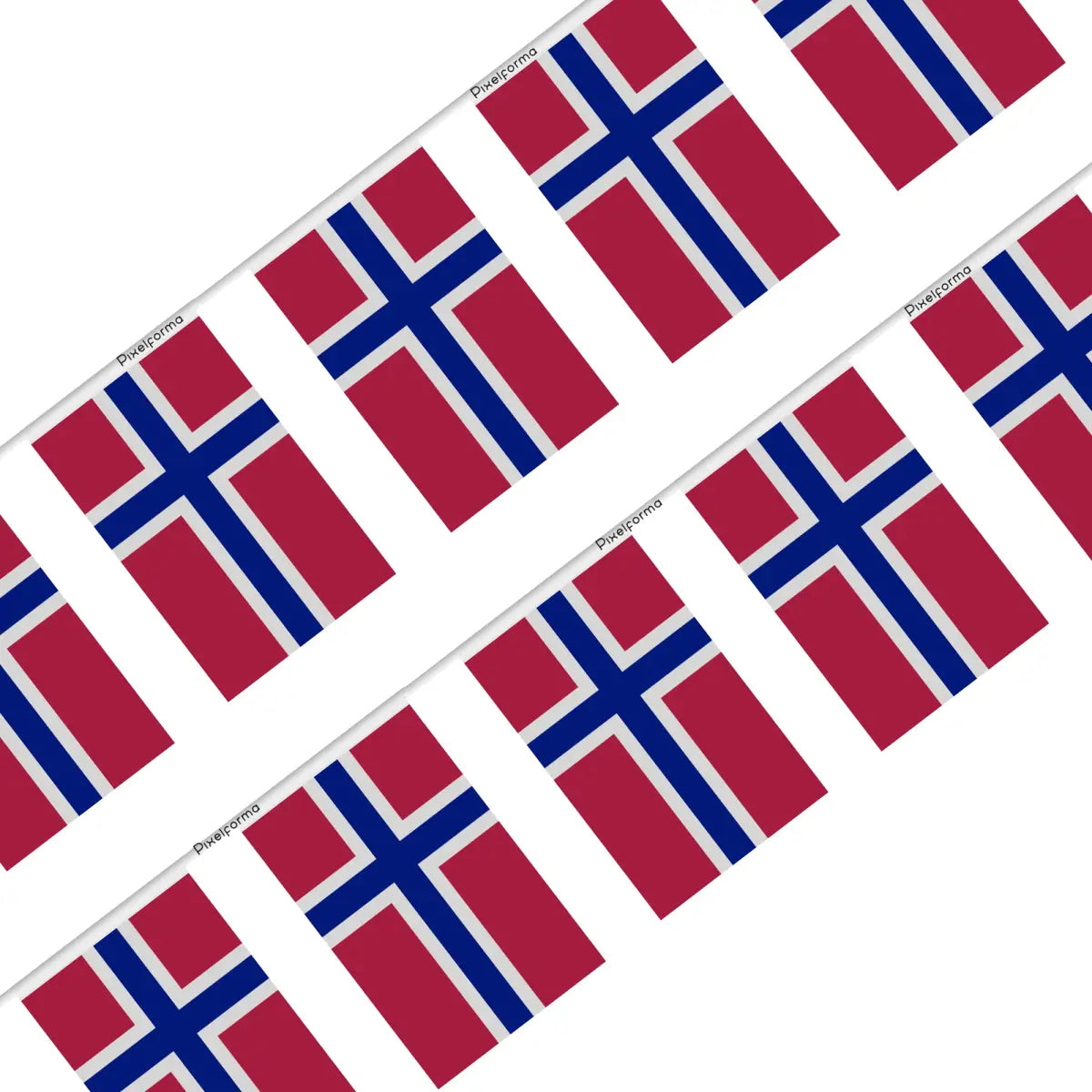 Guirlande Drapeau île Bouvet en Polyester - Pixelforma 