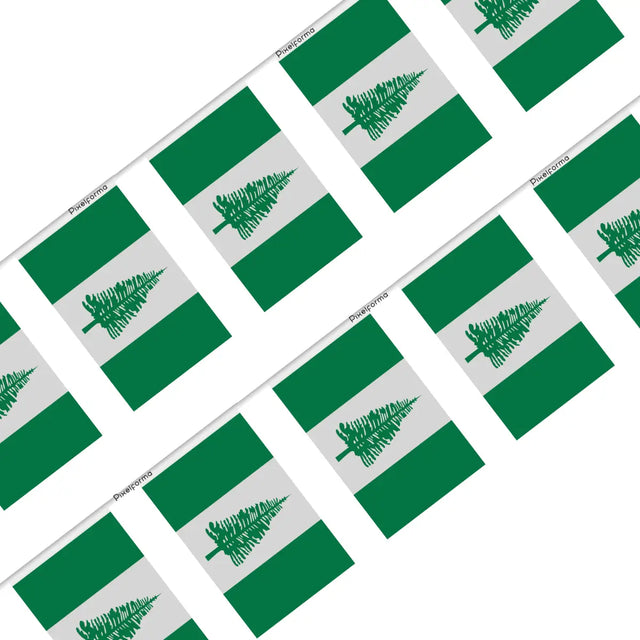 Guirlande Drapeau île Norfolk en Polyester - Pixelforma 