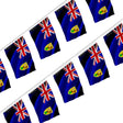 Guirlande drapeau îles turques-et-caïques en polyester à suspendre