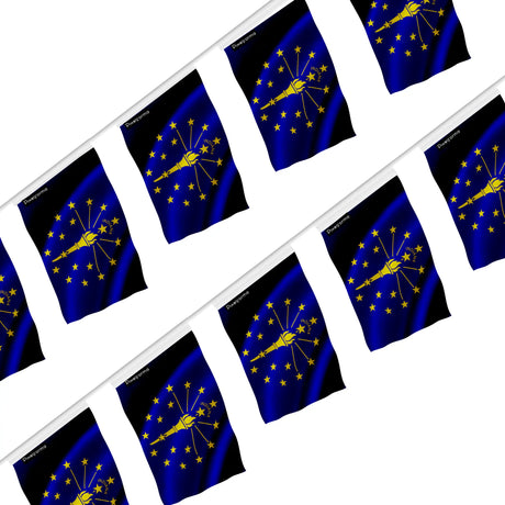 Guirlande drapeau indiana polyester résistant à accrocher