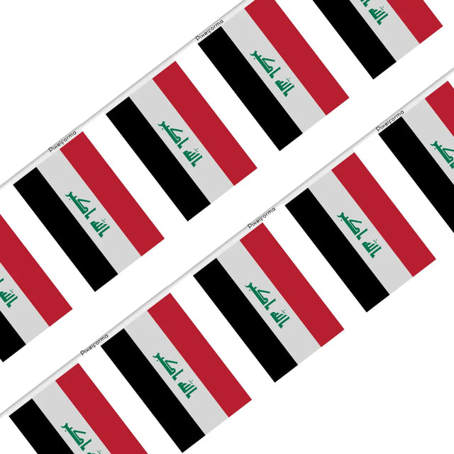 Guirlande Drapeau Irak en Polyester - Pixelforma 