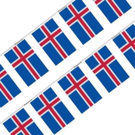 Guirlande drapeau islande - pixelforma