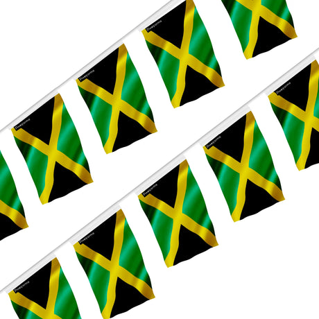 Guirlande drapeau jamaïque en polyester à suspendre