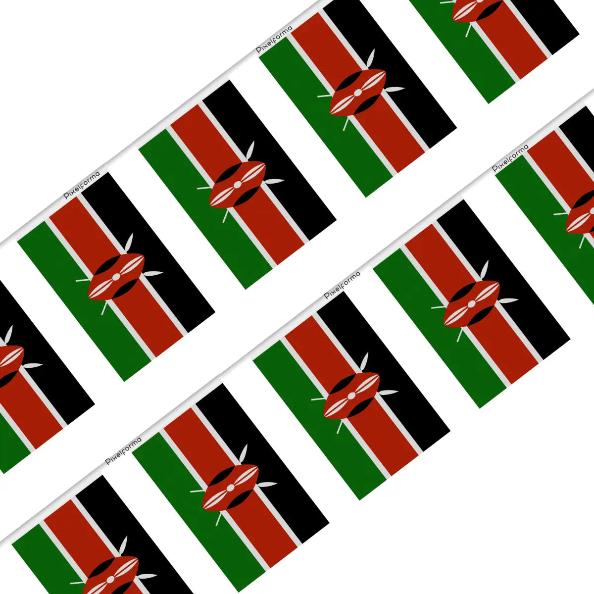 Guirlande drapeau kenya - pixelforma