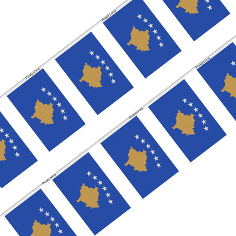 Guirlande Drapeau Kosovo en Polyester - Pixelforma 