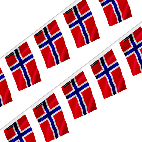 Guirlande drapeau le svalbard et de jan mayen - pixelforma