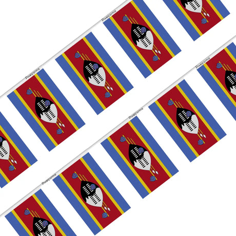 Guirlande Drapeau l'Eswatini en Polyester - Pixelforma 