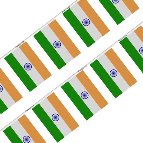 Guirlande drapeau l’inde en polyester - pixelforma