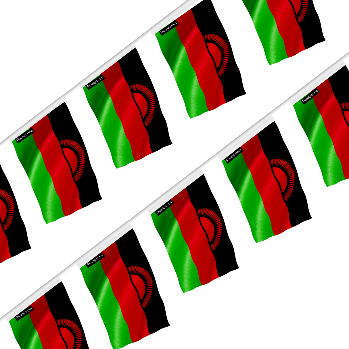 Guirlande drapeau malawi - pixelforma