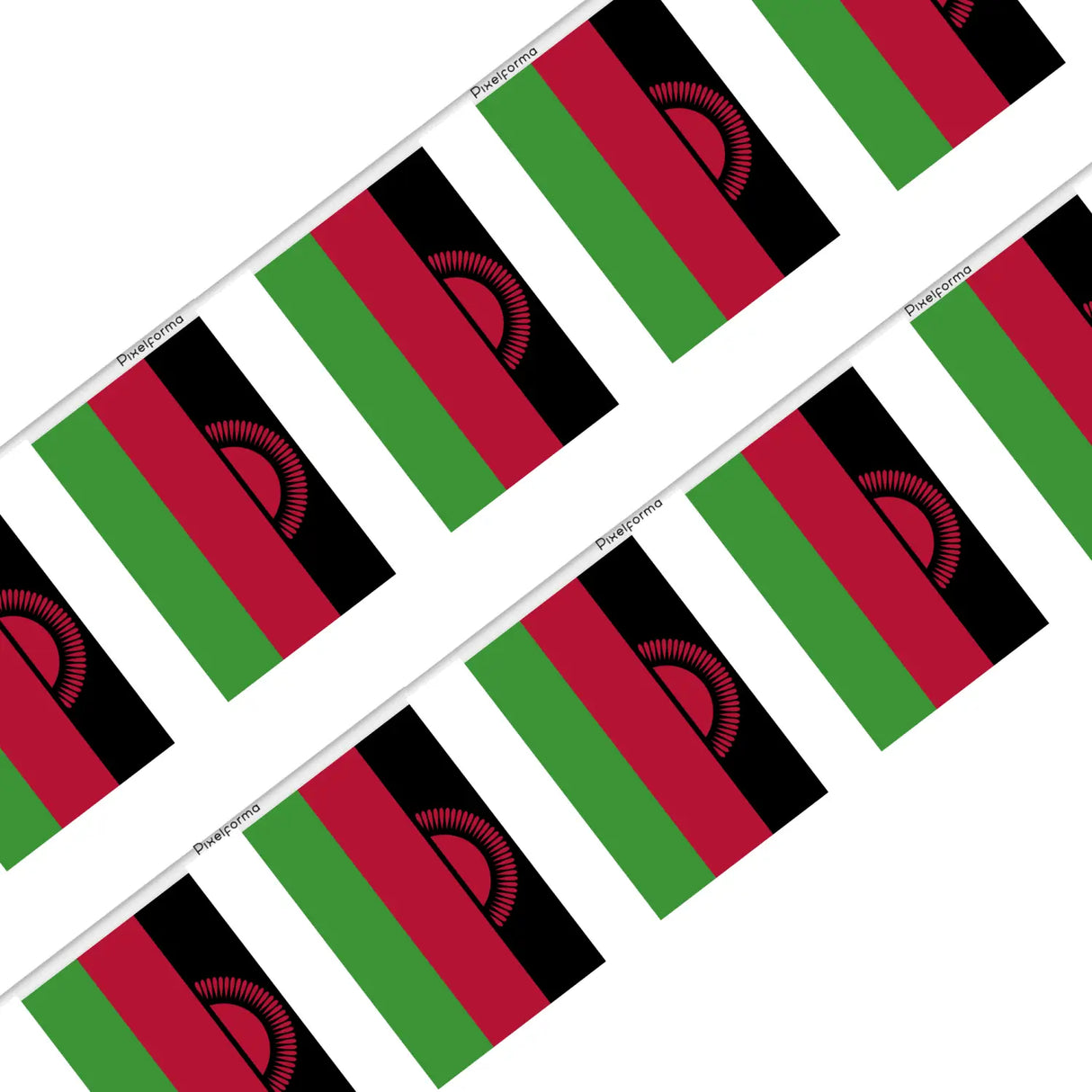 Guirlande drapeau malawi - pixelforma