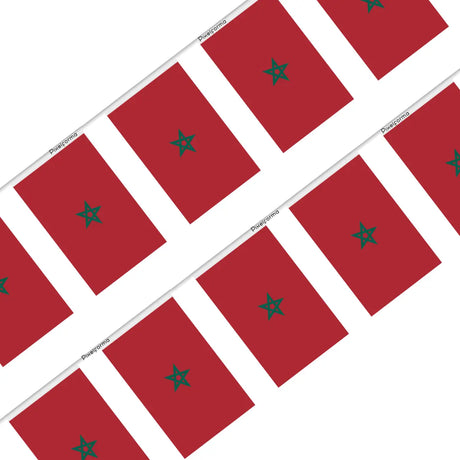 Guirlande Drapeau Maroc en Polyester - Pixelforma 