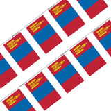 Guirlande drapeau mongolie en polyester - pixelforma