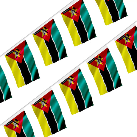 Guirlande drapeau mozambique en polyester à accrocher