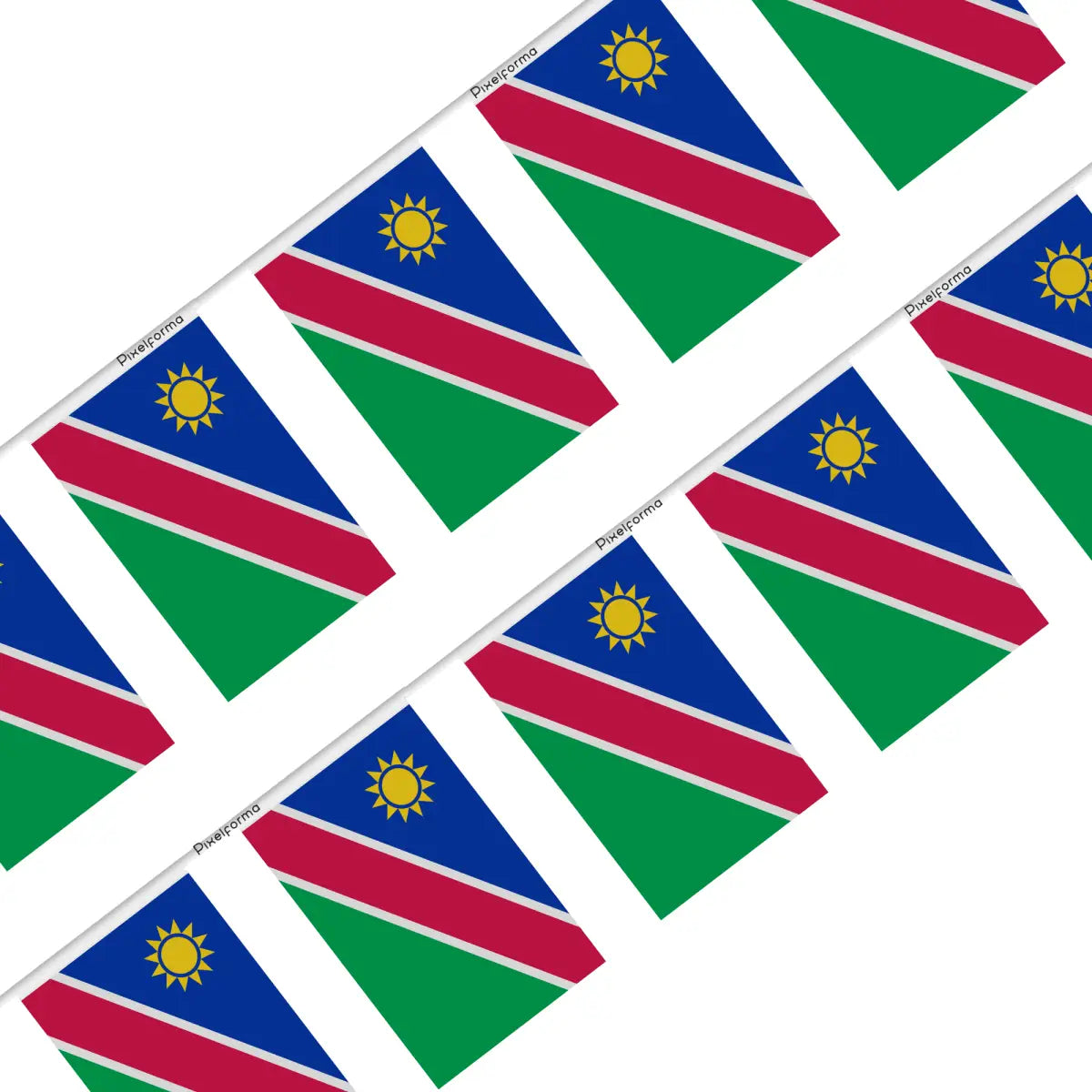 Guirlande Drapeau Namibie en Polyester - Pixelforma 