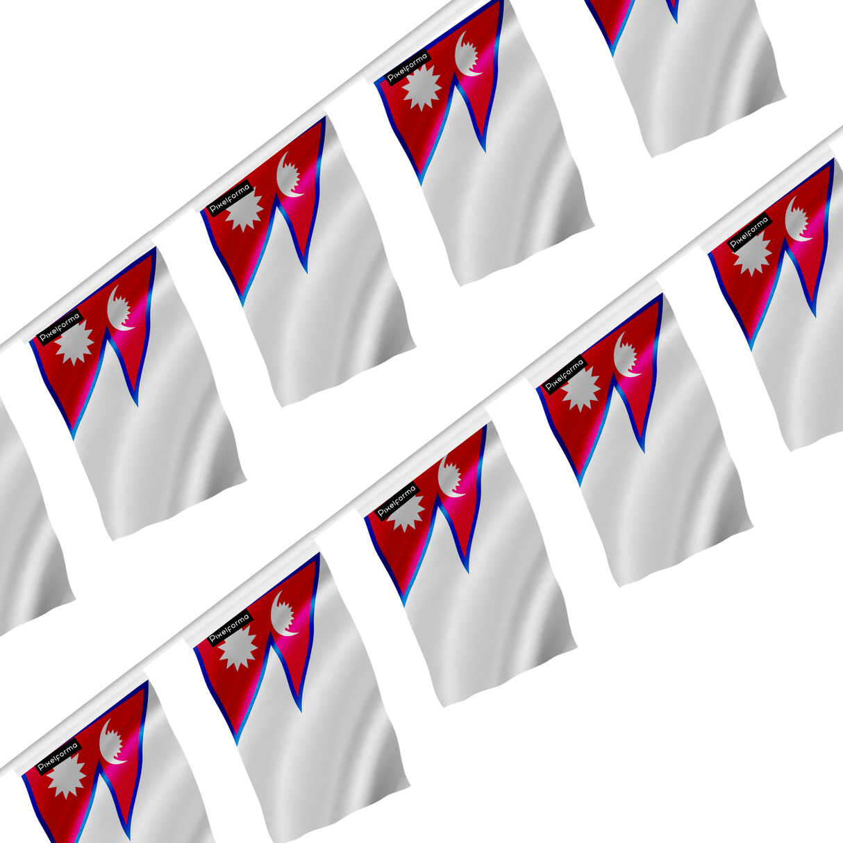 Guirlande drapeau népal - pixelforma