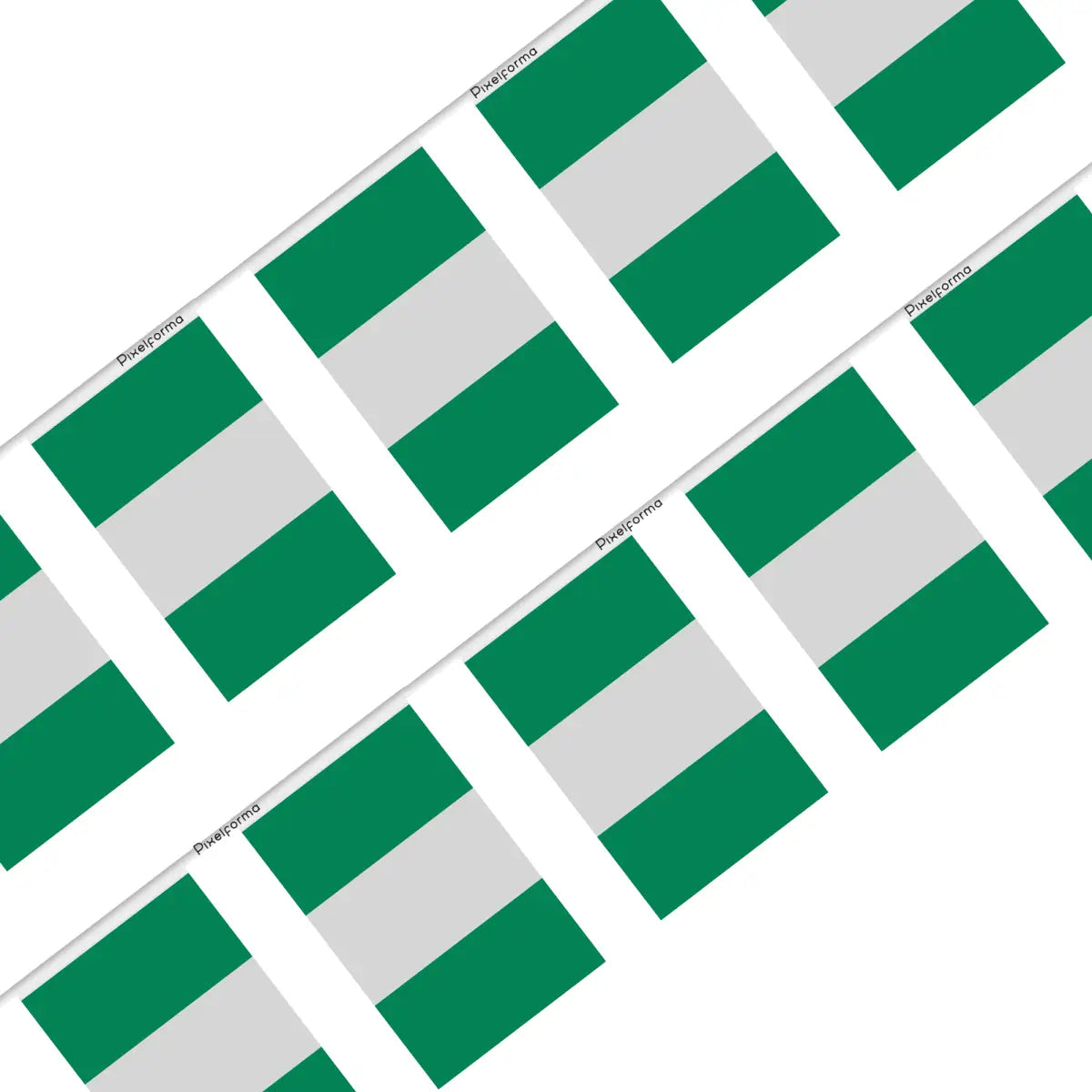 Guirlande Drapeau Nigeria en Polyester - Pixelforma 