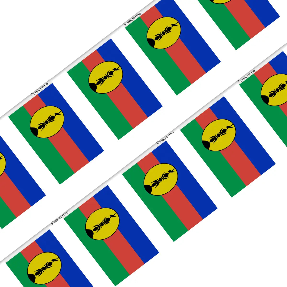 Guirlande drapeau nouvelle-calédonie - pixelforma