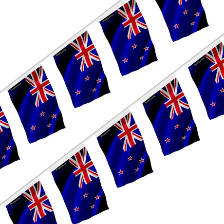 Guirlande drapeau nouvelle-zélande polyester à accrocher