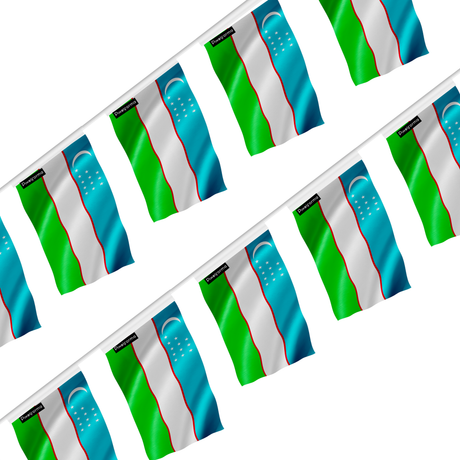 Guirlande drapeau ouzbékistan - pixelforma