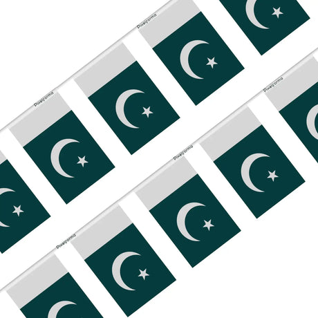 Guirlande Drapeau Pakistan en Polyester - Pixelforma 