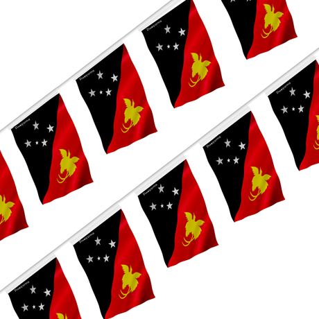 Guirlande drapeau papouasie-nouvelle-guinée - pixelforma