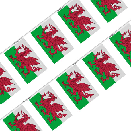 Guirlande drapeau pays de galles - pixelforma