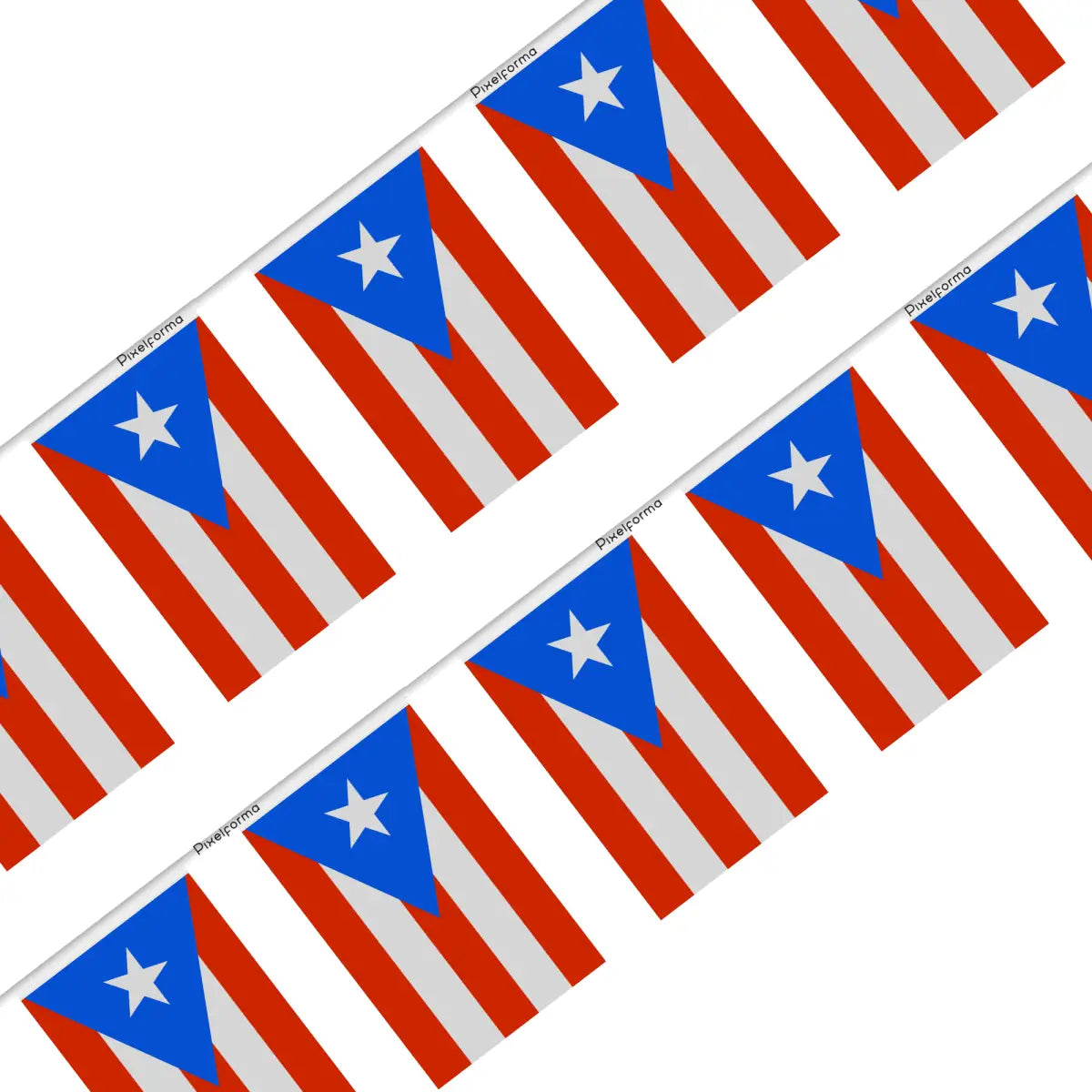 Guirlande drapeau porto rico - pixelforma