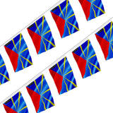 Guirlande drapeau réunion en polyester à accrocher