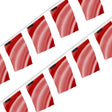 Guirlande drapeau rouge clair polyester à accrocher événement