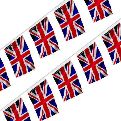 Guirlande drapeau royaume-uni en polyester à accrocher