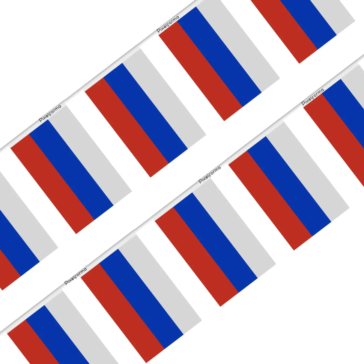 Guirlande drapeau russie - pixelforma
