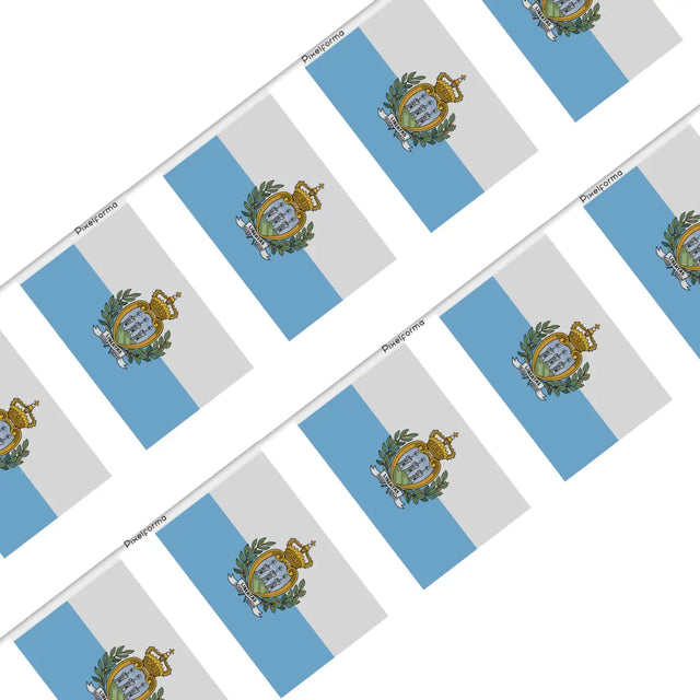 Guirlande drapeau saint-marin - pixelforma