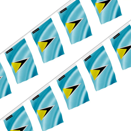 Guirlande drapeau sainte-lucie en polyester à accrocher